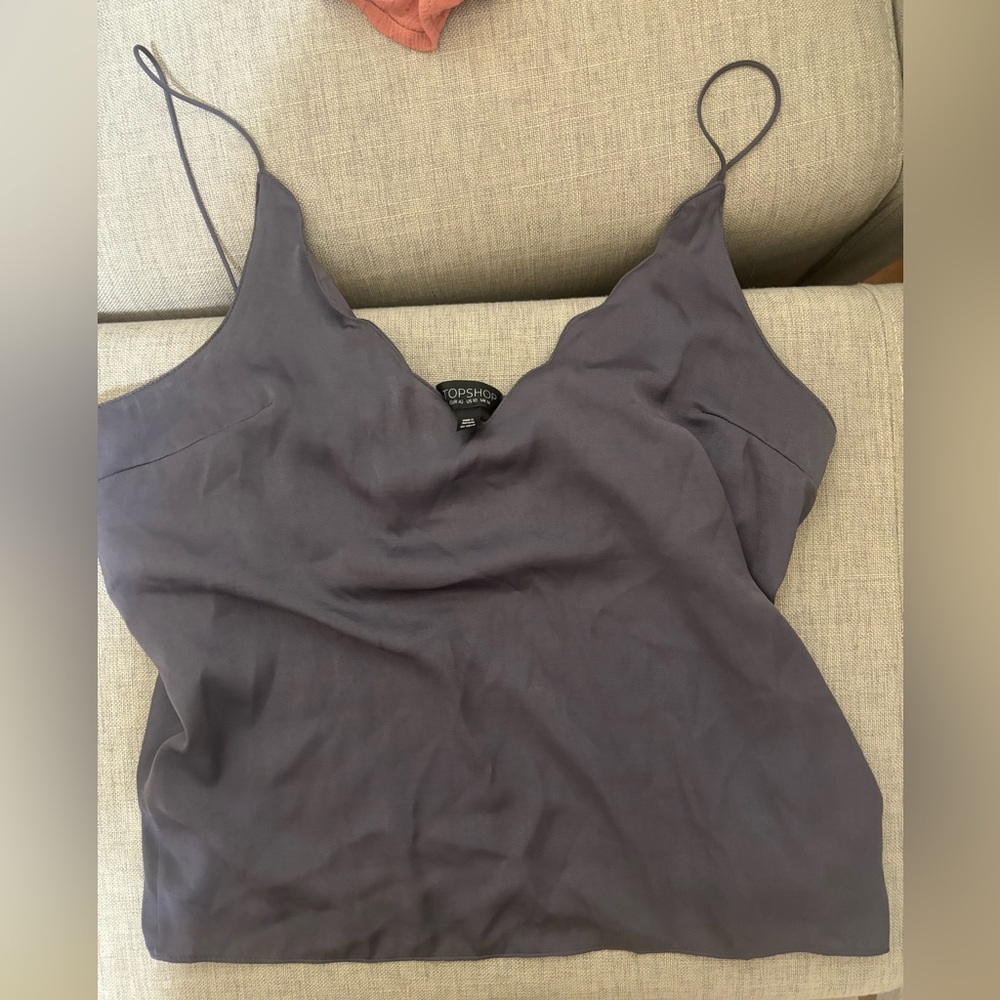 Topshop Satin tank top